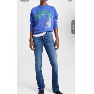 Mother The Insider Heel Jeans One Trick Pony Blue Bootcut Size 27